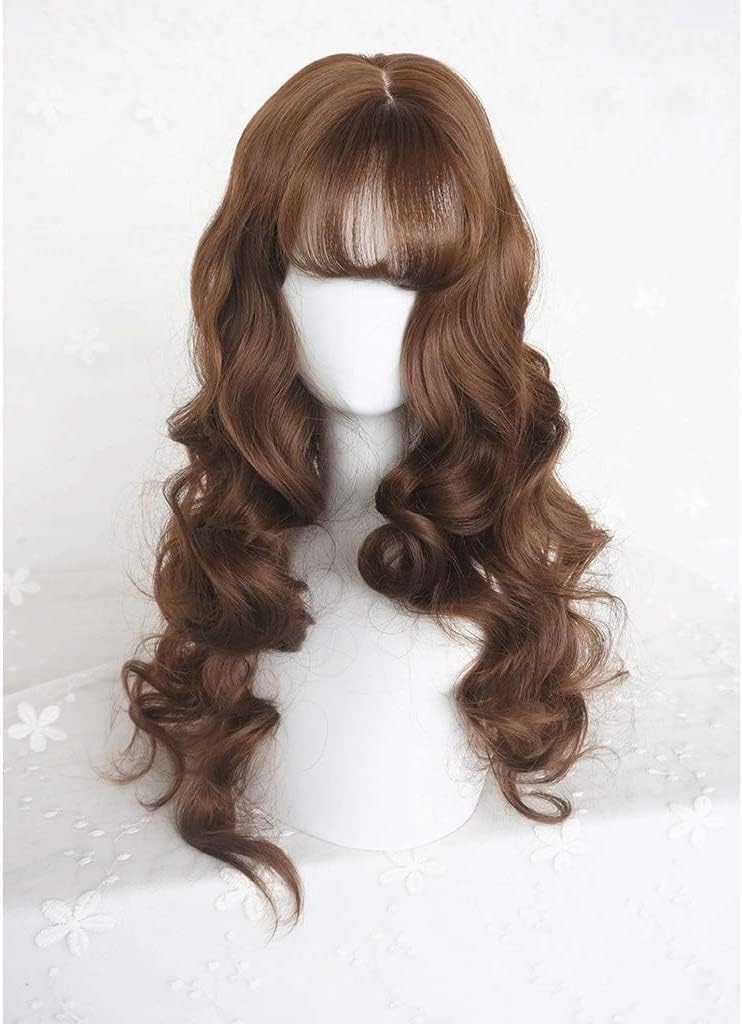 RUVOO Wigs Long Wavy Wig, Brown Wig for Women Synthetic Middle Part Wig Looks Natural Hair Cosplay Wig Wig RUVOO Wigs Long Wavy Wig, Brown Wig for Women Synthetic Middle Part Wig Looks Natural Hair Cosplay Wig Wig