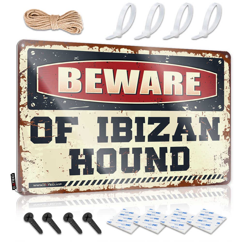 Fzfn Colour Cool Designer Poster | Beware Of Ibizan Hound Decorative For Room Living Room(30X40cm)