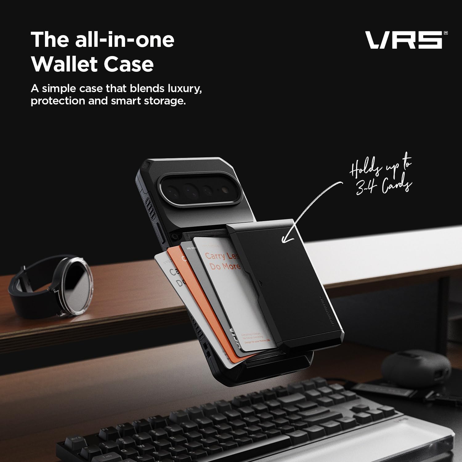VRS DESIGN Damda Glide Pro for Pixel 11 Pro Case - Matte Black