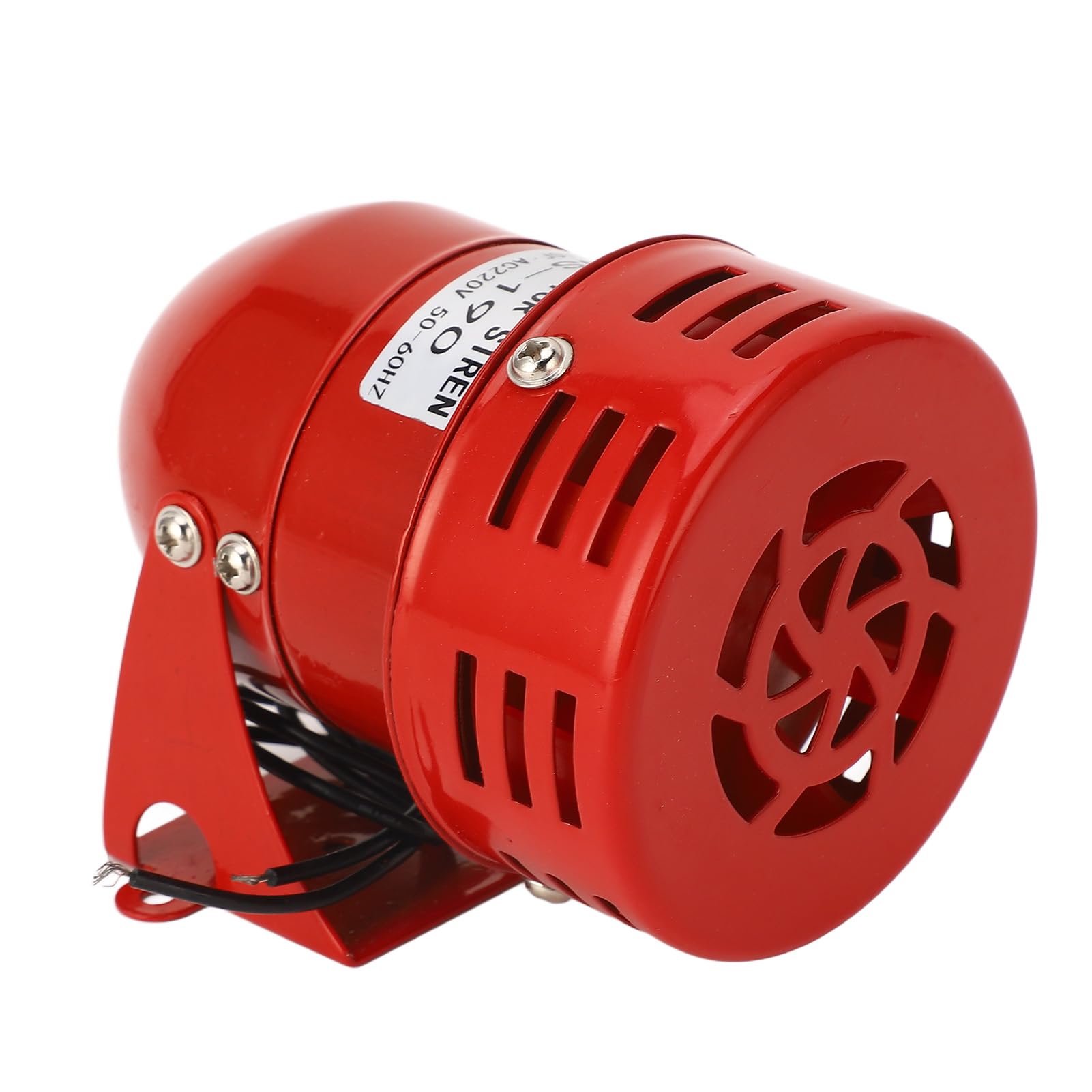 Sirena di Allarme Industriale Campanello di Allarme per Motori Industriali Colore Rosso Allarme in Acciaio Avvertimento Mini Clacson Suono Cicalino Sirena per Auto Allarme di
