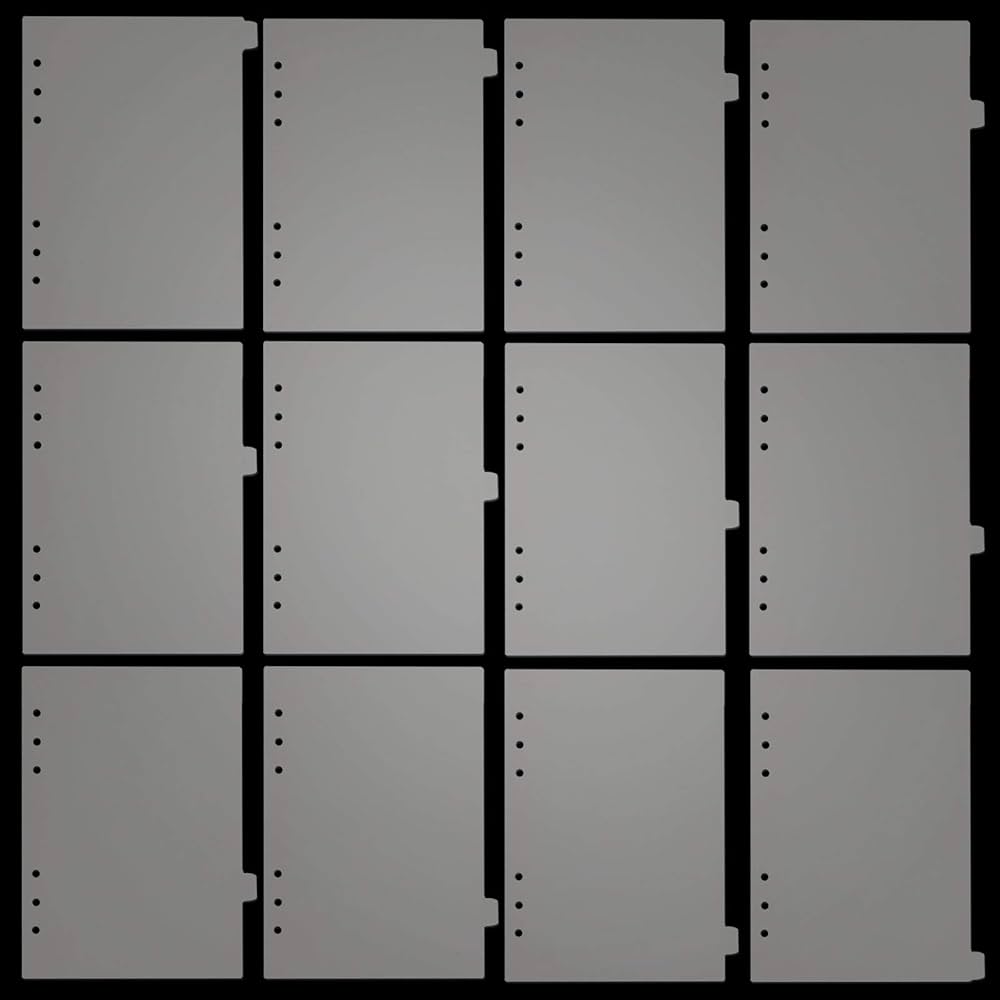 hide 6枚組 hide 6枚組 Amazon | 6穴 透明 A5 バインダー ディバイダー