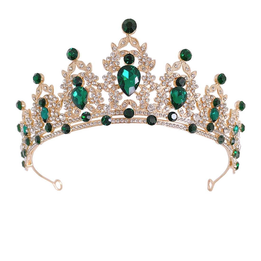 Tiara Con Strass Per Donne - Corona Da Regina, Per Matrimoni, Compleanni, Halloween - Foto 6
