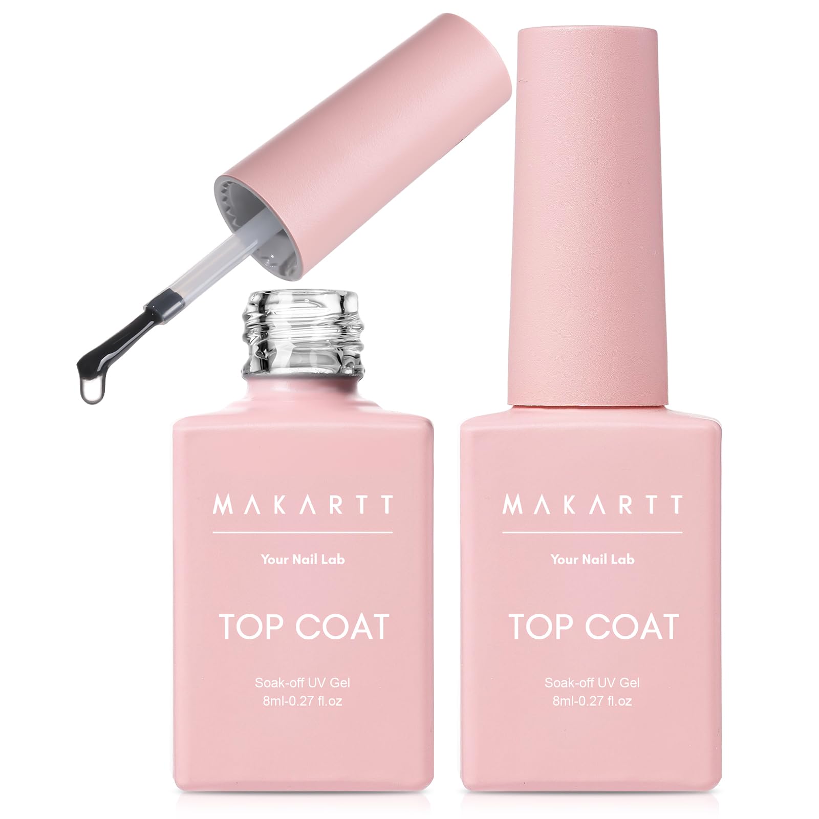 Makartt Top Coat Smalto – 2PSC No Wipe Gel Top Coat
