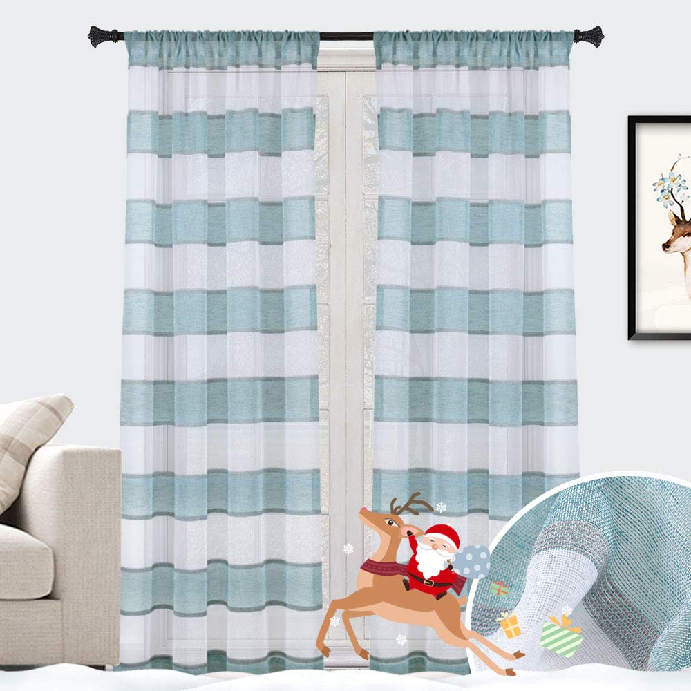 Zebra Striped Sheer Curtains Curtains & Drapes