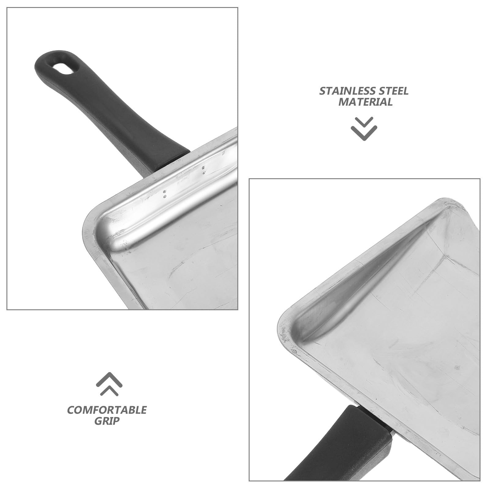 Alasum Espátula y Diseño Ergonómico para Carne de Acero Inoxidable de Brocheta Vertical Mango Antideslizante para Bandejas de Barbacoa en Camping