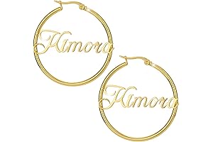 Personalized Teardrop Earrings with Name