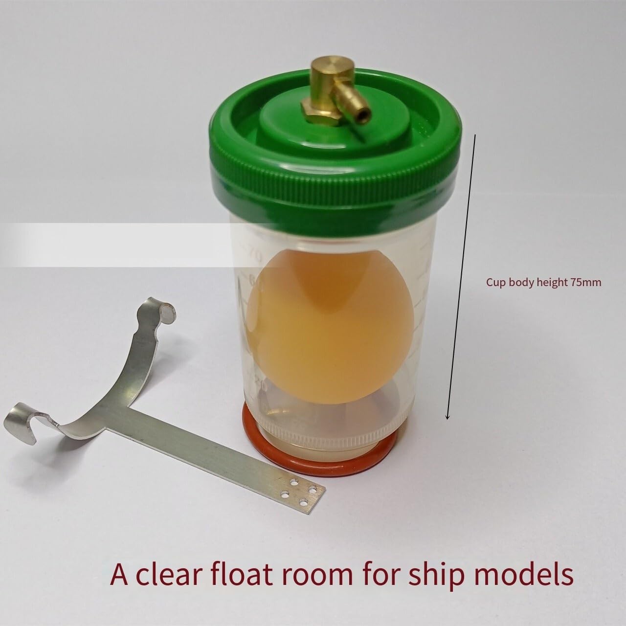 Fast Shift Ratio Transparent Float Chamber for RC Boats, High-Visibility Fuel Bowl for Racing Models, Marine Accessory