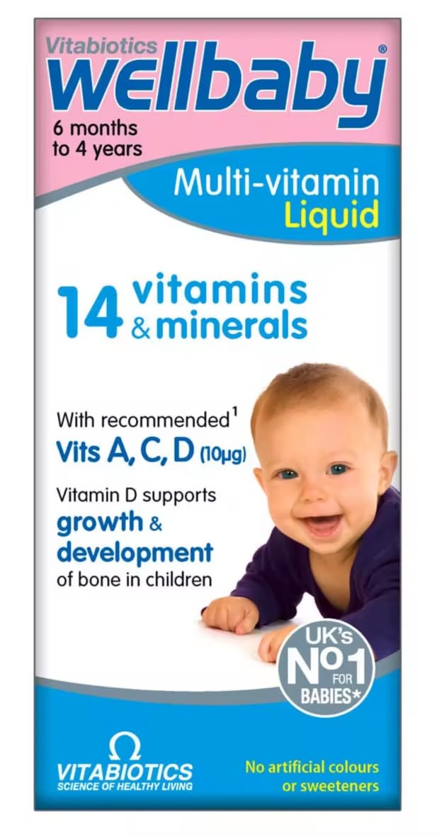 4 Bottle Multipack Vitabiotics Wellbaby Multivitamins