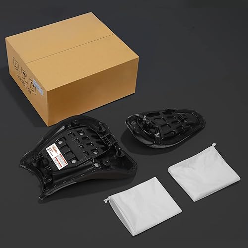 Miniatura 9 de TCMT Asientos de conductor y pasajeros negros y rojos aptos para Kawasaki Z900 2017-2023 2018 19