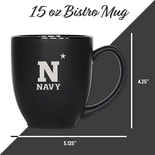 Miniatura 138 de Rico Industries NCAA Primary - Taza personalizada de 15 onzas, color negro mate, para bebidas calientes o frías Nebraska Cornhuskers