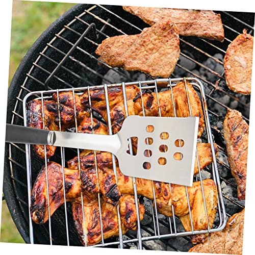 Kit de 4 utensilios robustos para parrilla en acero inoxidable miniatura 4