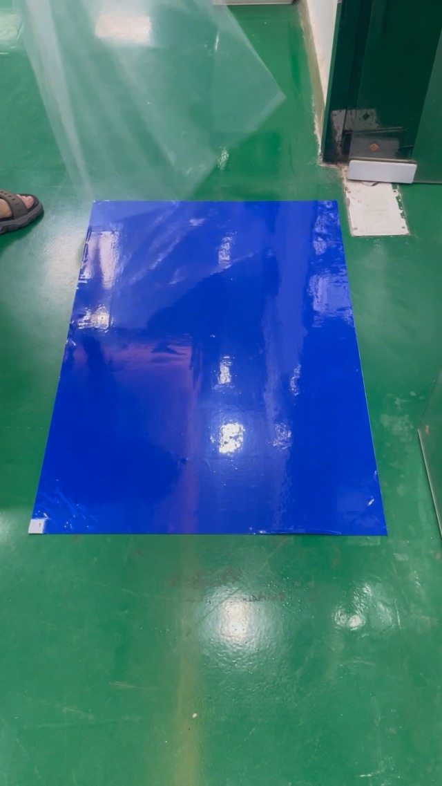 Image of mopam 300 Sheets 24 inch x 36 inch Sticky Mats for Cleanrooms Blue Adhesive Mats (10 Pads of 30 Sheets) Walk Off Tacky Mats for Laboratories Homes Construction Sites and More Remove Dust and Dirt from Shoes