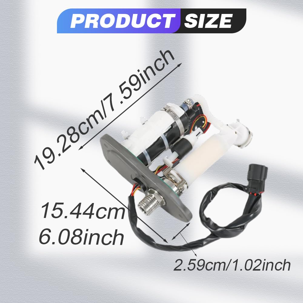 Baceyong Motorrad-Kraftstoffpumpenmodul im Tank, Benzinersatz Kompatibel mit Harley-Davidson Sportster 1200 2007–2019 75305–07A 75301–07 75304–07A