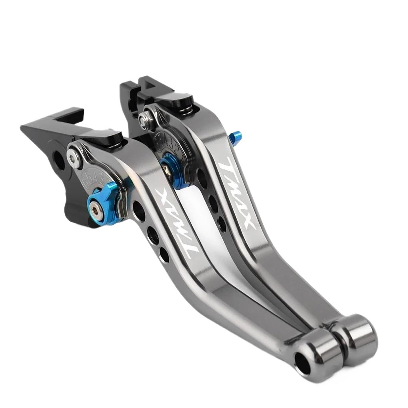 KKMNAIF Motorcycle Front Brake Lever for Ya&ma&ha for TMAX 500 560 DX SX T-MAX 530 Tech Max Motorcycle Clutch Brake Lever Adjustable Handle 6-Speed Adjustment(Gray-a)