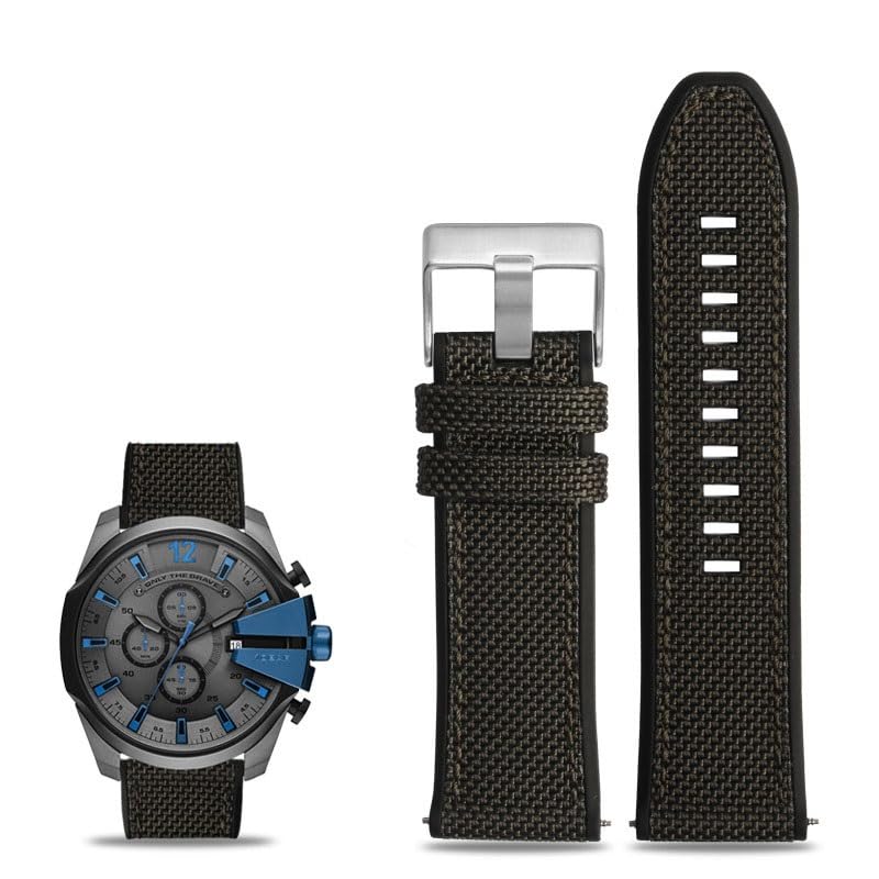 Bracelet montre nylon silicone Diesel DZ4500, l'accessoire idéal pour vos aventures quotidiennes