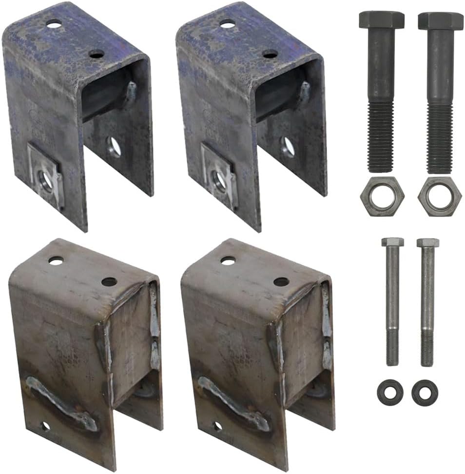 Generic Trailer Single Axle Hanger Kit for 10KHD-15K Dexter & Lippert Axles with 3"" Wide Springs HAP-103-00X