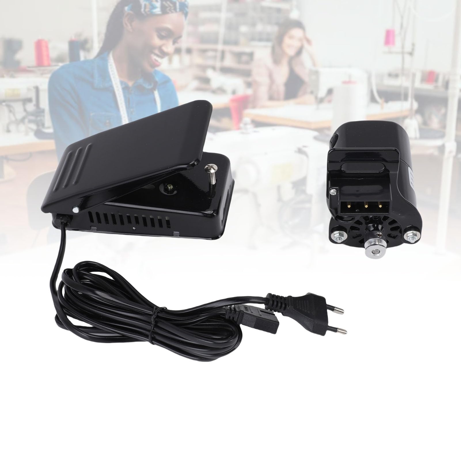 Pedal de Motor de Máquina de Coser de Velocidad Continua de 100 W para Mayor Eficiencia de Costura y Diversas Opciones de Costura, para Trabajos de Manualidades y Acolchados