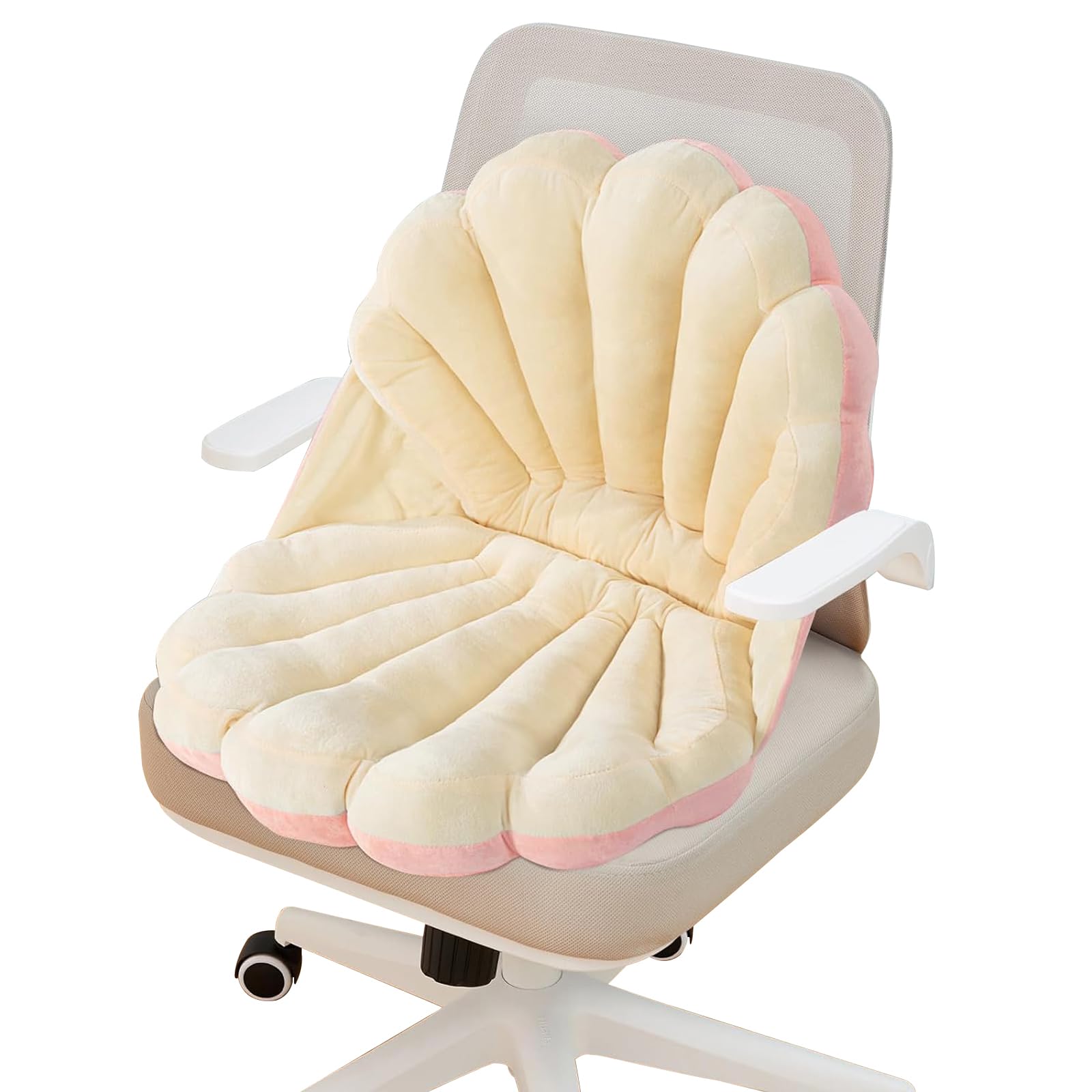 Cute Chair Cushion, Gaming Chair Cushion with Backrest Non-Slip, Comfy Seat Cushion for Office, Kawaii Chair Cushions for Gamer, Soft Chair Cushion for Room Bedroom Decor(20"x16")