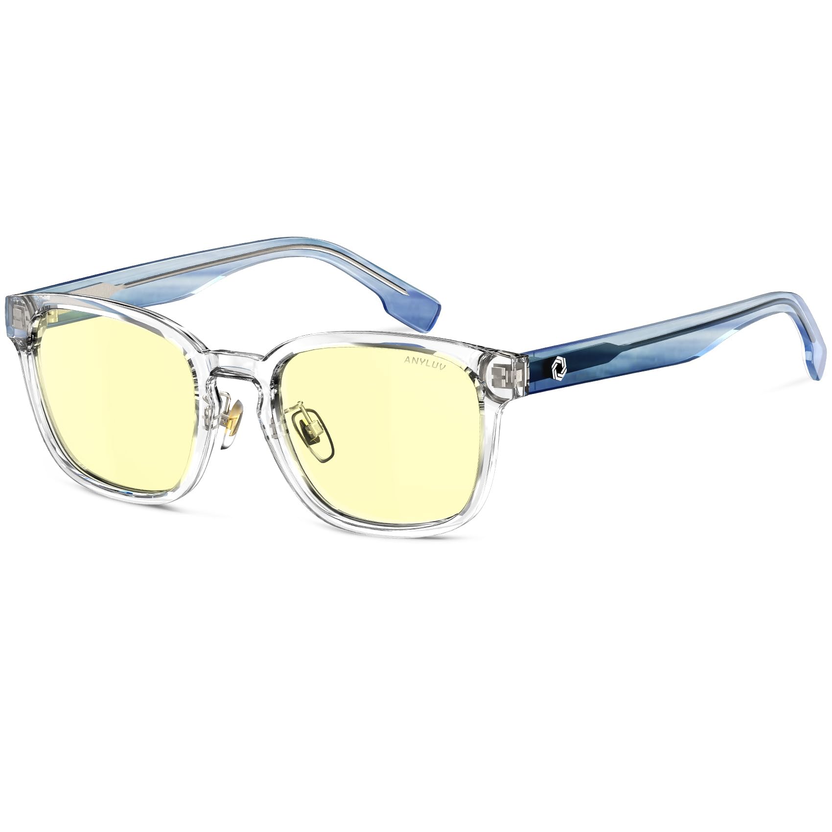 ANYLUV Blue Light Glasses Men Women Computer Gaming Glasses Anti Eyestrain Lightweight Blue Light Blocking Glasses