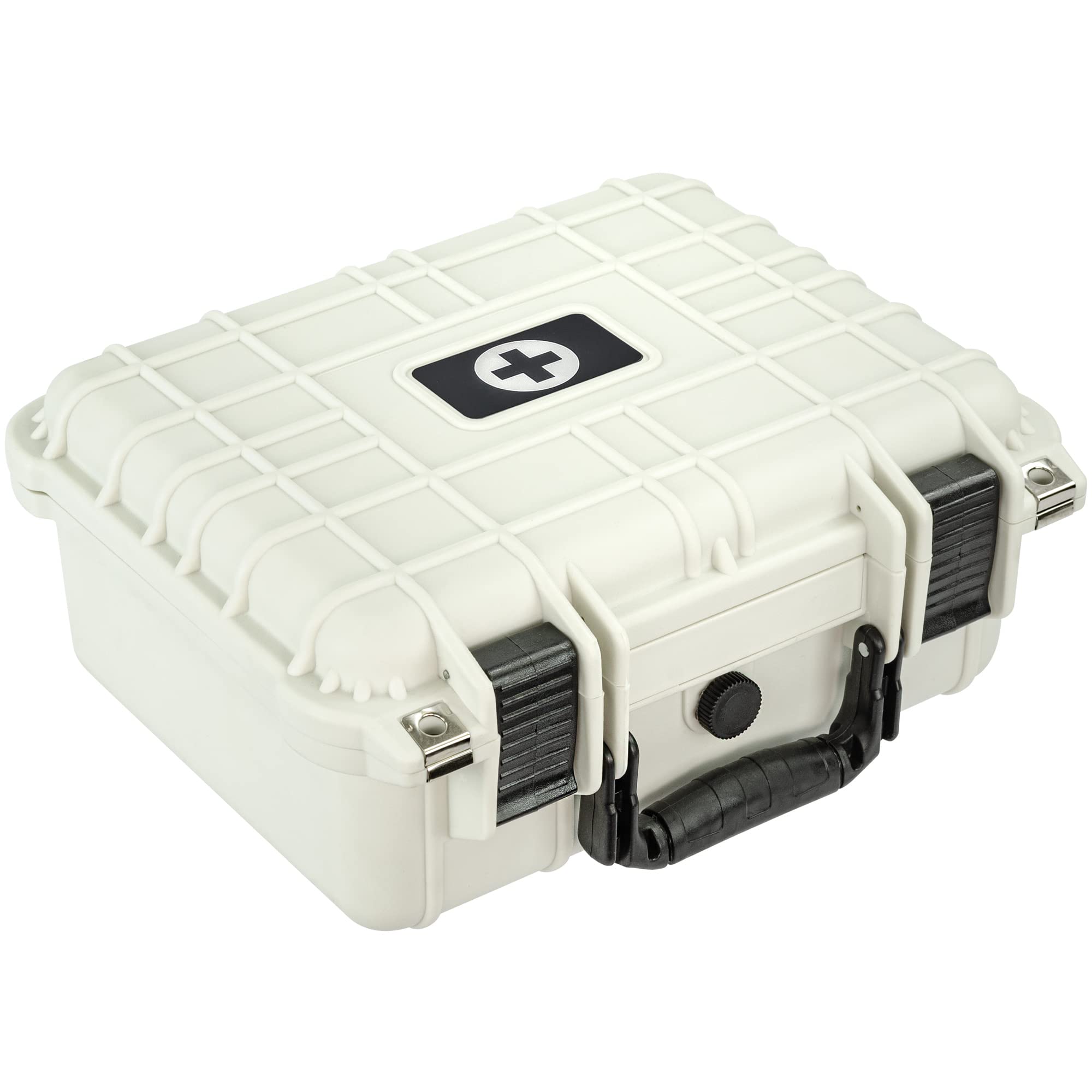 Eylar Large 13.37 Inch Hard Protective Medical Case EMT First Responder and First Aid Service Storage Box, Waterproof, Dustproof, Shockproof with Foam (White)