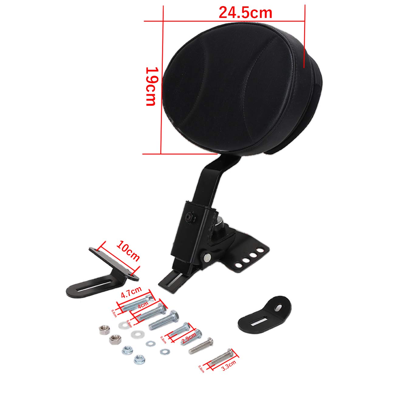 KOLEMO バイク バックレスト オートバイ シーシーバー ハーレー Amazon | KOLEMO バイク バックレスト オートバイ シーシーバー