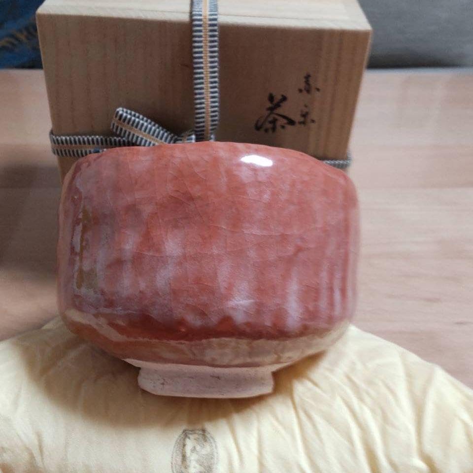 赤楽茶碗　　和楽造　共箱　共布　茶道具 Amazon.co.jp: 赤楽茶碗 和楽造 共箱 共布 茶道具 : 文房具