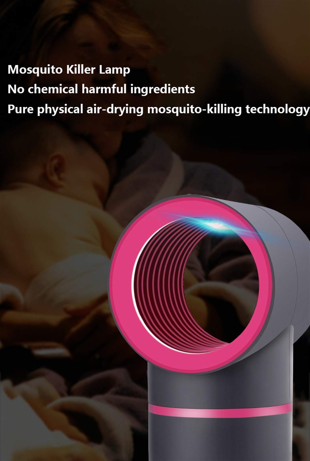 Trappola per Insetti，Lampada Elettronica Anti-zanzara Potente Zapper Elettrico per Insetti per Zanzare da Interno Bug Zapper Light UV Insect Killer Portatile per Il Campeggio