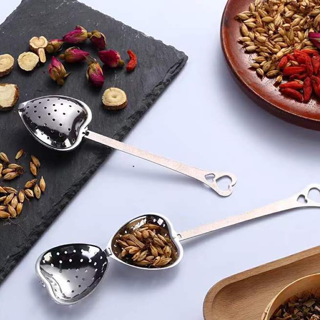 Cuchara Infusora de té puro de 50 piezas con, cuchara de té de acero inoxidable lavable a máquina y fácil de usar, fácil de usar, Tipo 2