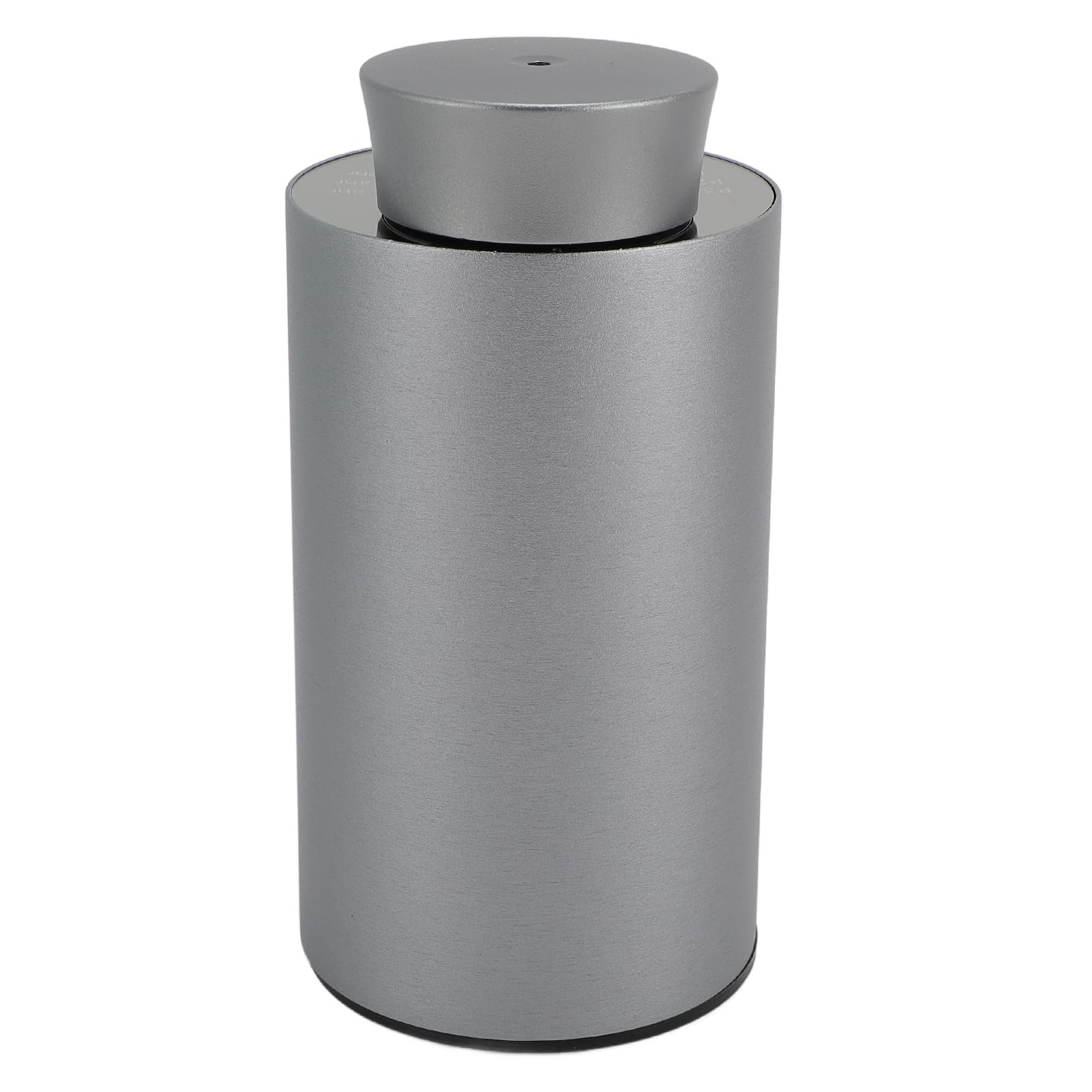 Difusor de Aceite Esencial pequeño Coche portátil silencioso Funciona con Pilas máquina de aromaterapia en Aerosol sin Agua para vehículos aleación de Aluminio 15,1 oz (Gray)