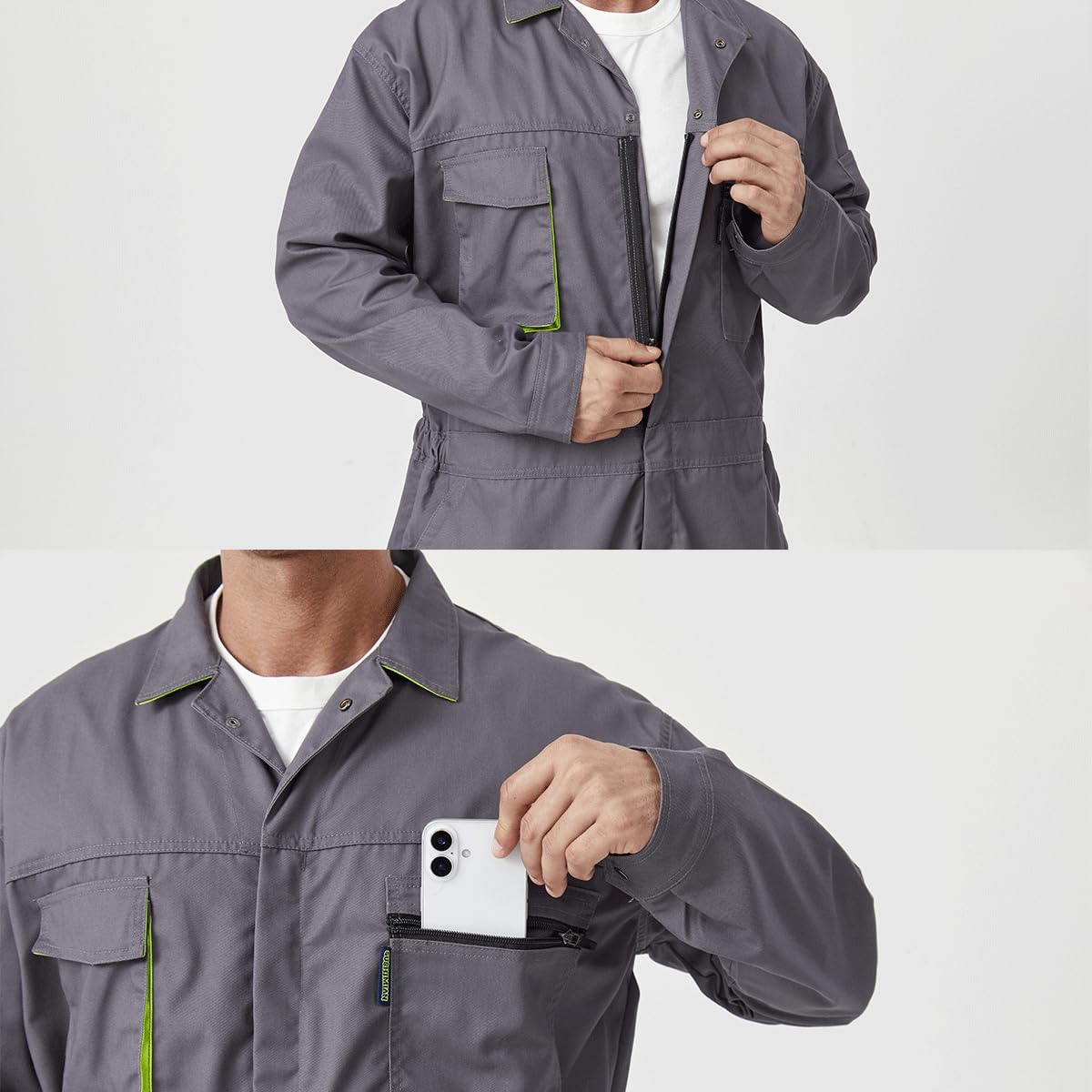 Monos de Trabajo Hombre Mono de Mecanico Carpintero Mono Taller Buzo de Trabajo