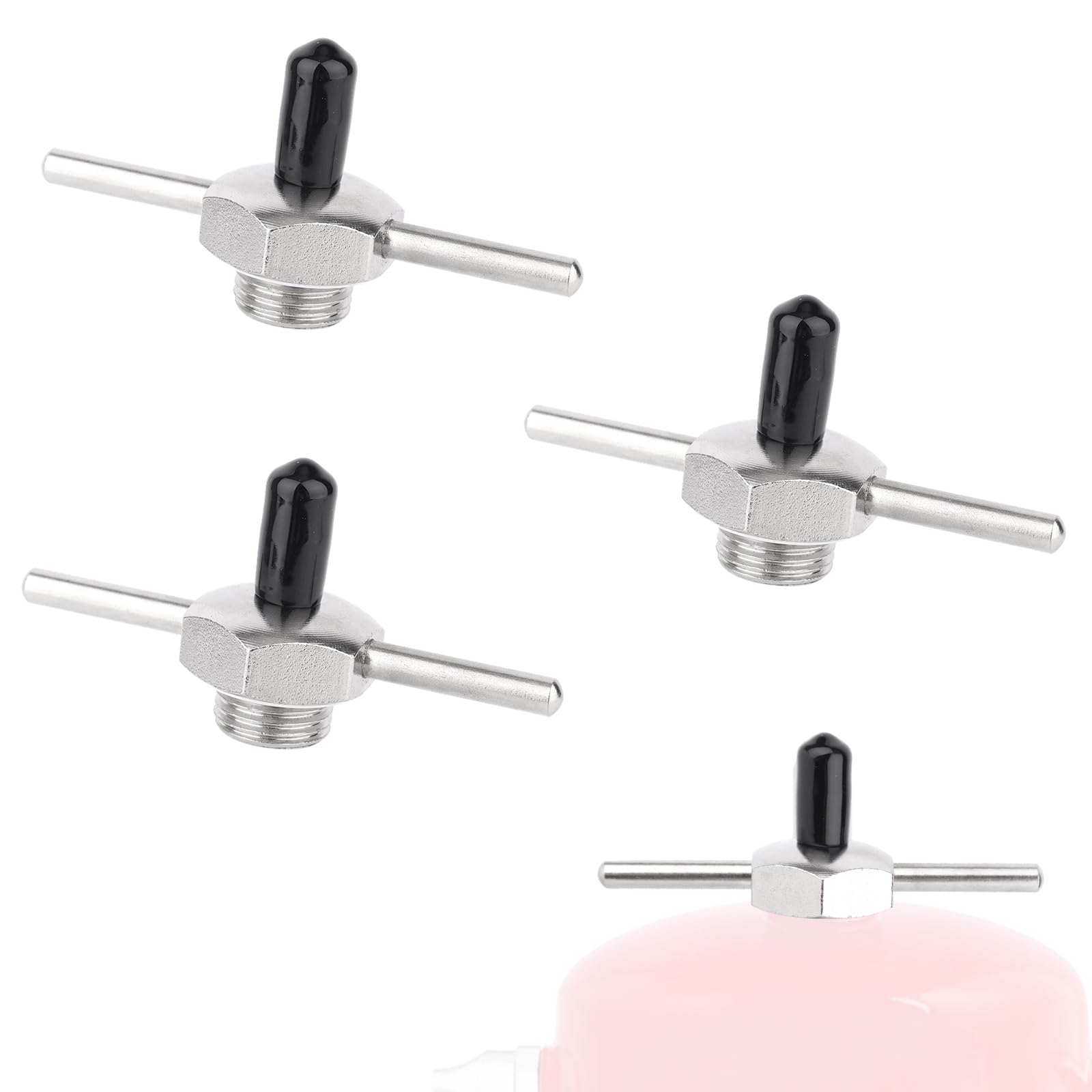 4pcs Filling Caps for Viper 19487, Dot-Coating Filling Cap Assembly with T-Bar Handle & Gasket for Non-Aerosol Spot Sprayer Compatible with Vaper 19487