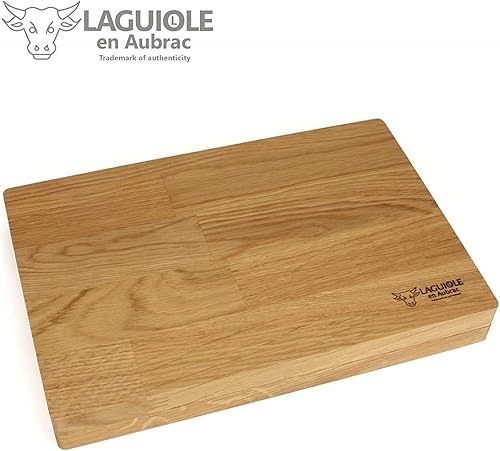 Miniatura 8 de Laguiole en Aubrac L uxury cuchillos para carne de acero inoxidable totalmente forjados, juego de 6 piezas con mango de madera de tujacedro,