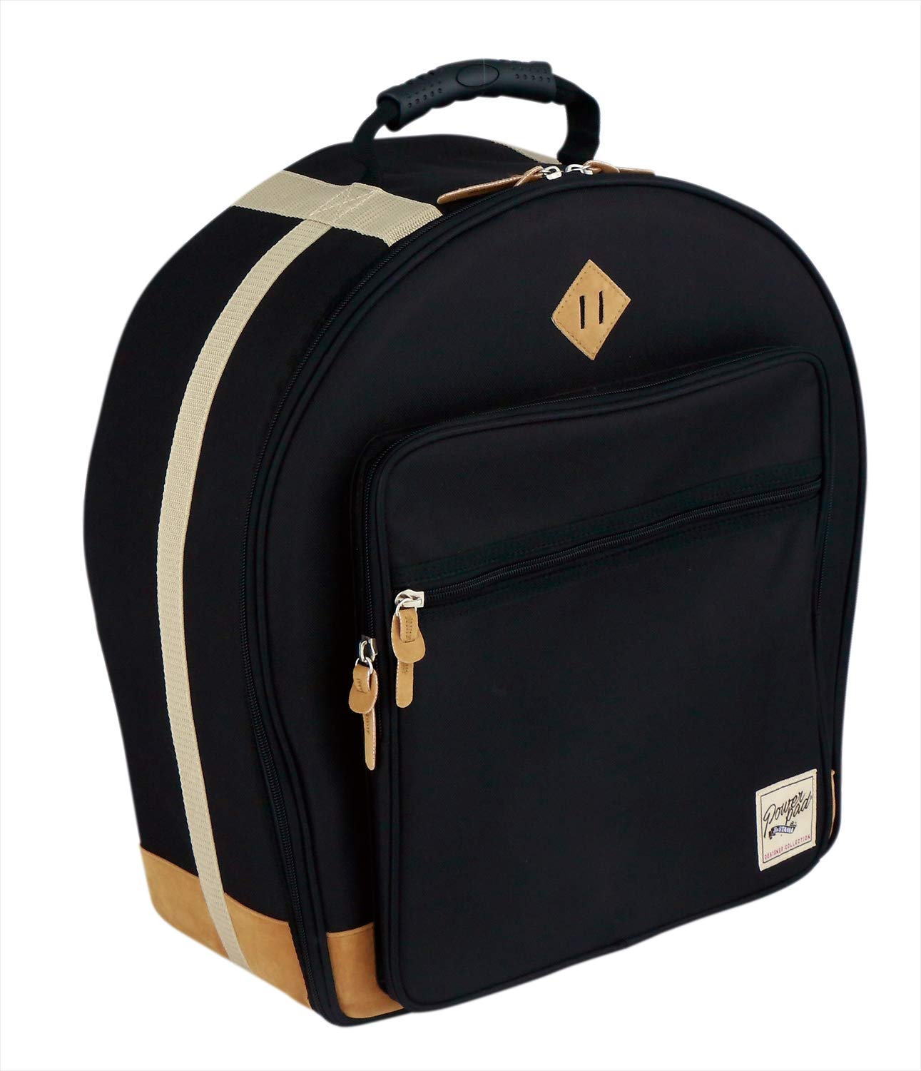 TAMATSDB1465BK POWERPAD Designer Collection Snare Drum Case 6.5 x 14 Inches Black