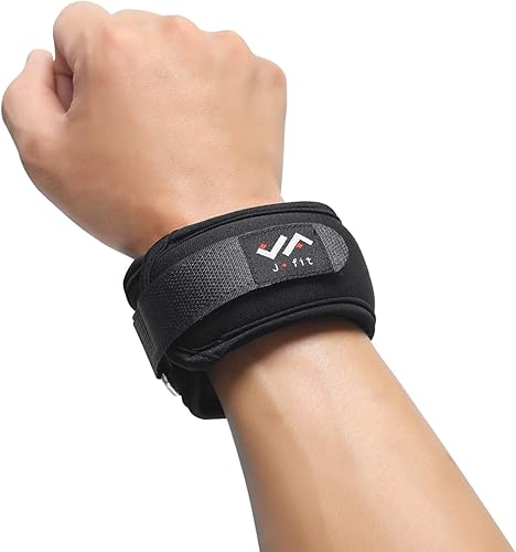 Miniatura 7 de JFIT Par de pesas para muñeca, juego de 2, correas de muñeca para fitness, caminar, entrenamiento, múltiples opciones de tamaño y peso, cómodas,