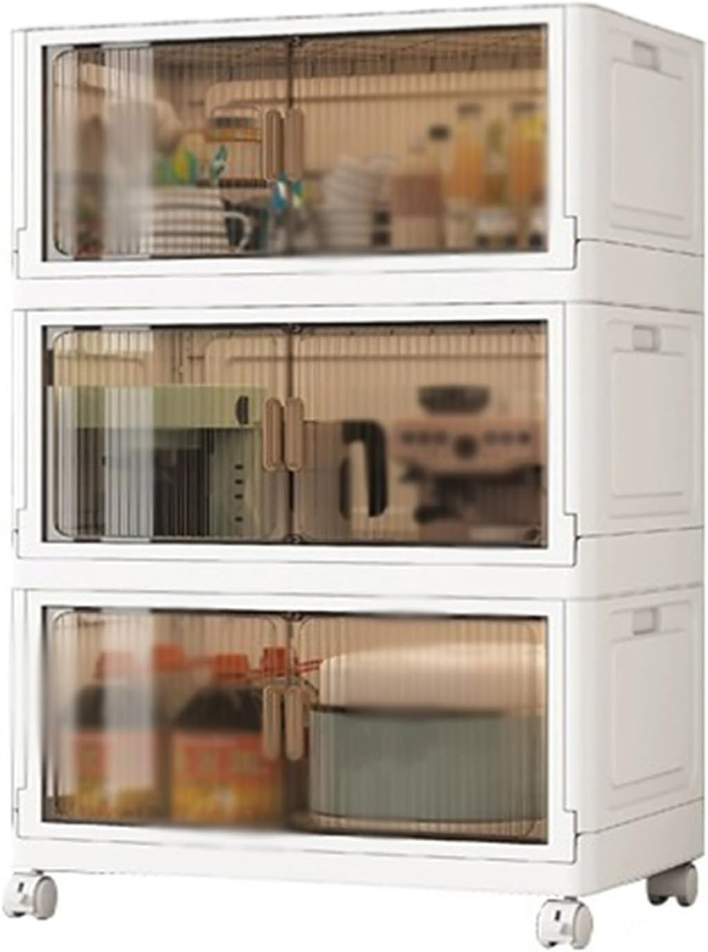 Boîtes de rangement transparentes empilables anti-poussière pour placard et maison encombrés