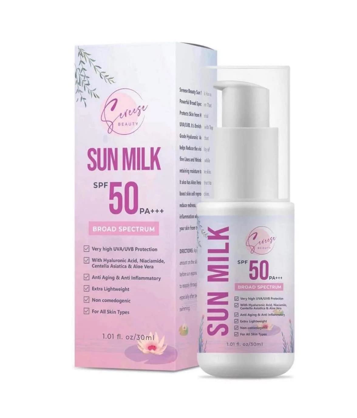 Sereese BeautySun Milk Spf 50 Sunscreen 30ml