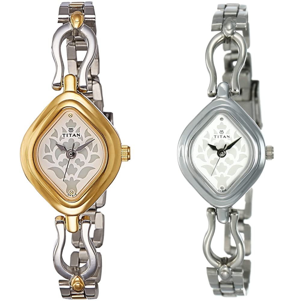 Titan Stainless Steel Women Analog Watches Combo (Nk2536Bm02,Nk2536Sm02), Silver (B07X4KK8SD) Amazon Price History, Amazon Price Tracker