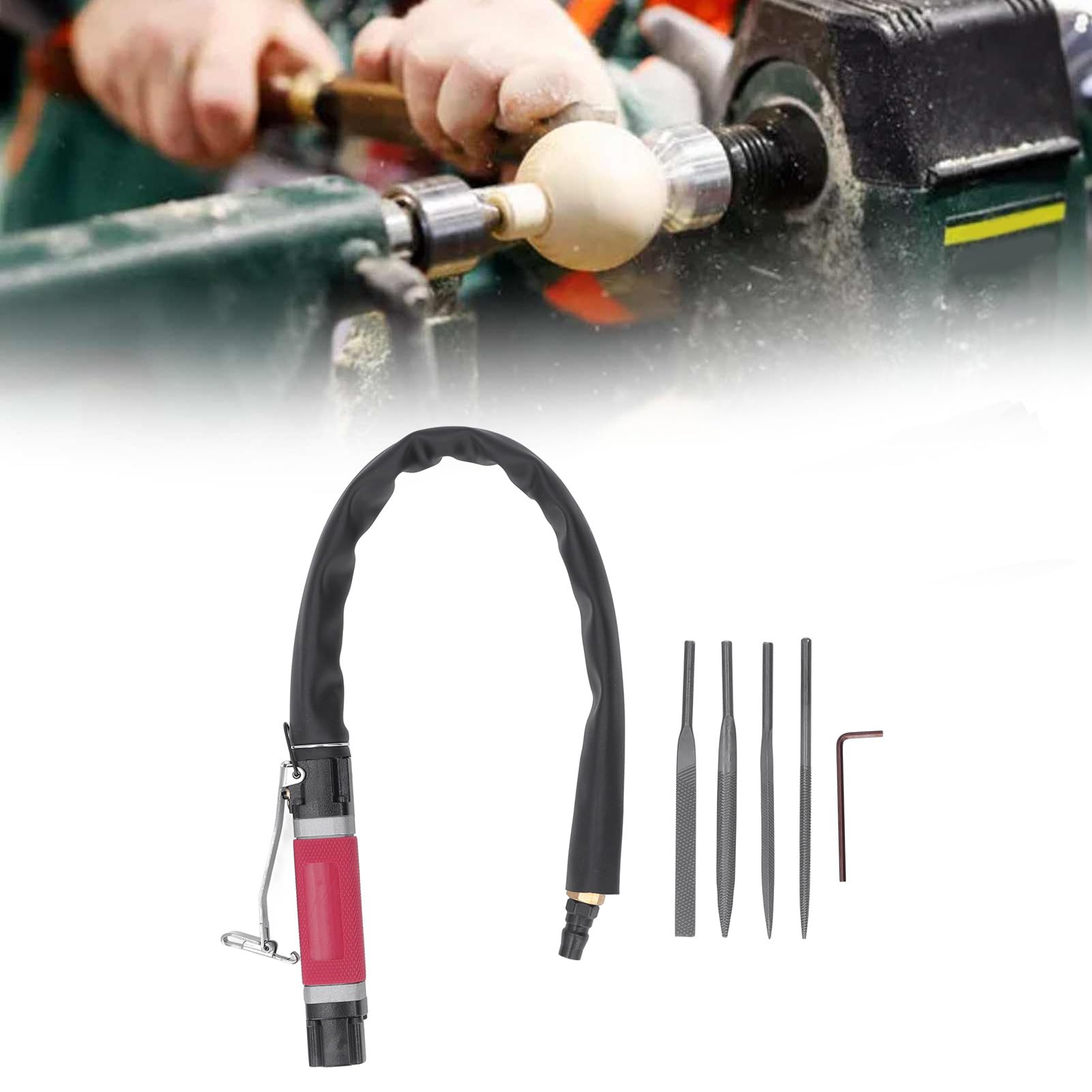 Lima neumática alternativa 5 mm 4000 rpm acero aleado