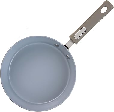 Aramco Hamilton Beach Cookware Set, 10-Pieces, Pots, Pans, and Glass Lids, Nonstick PFOA, PTFE-Free Ceramic Interior, Heavy-D