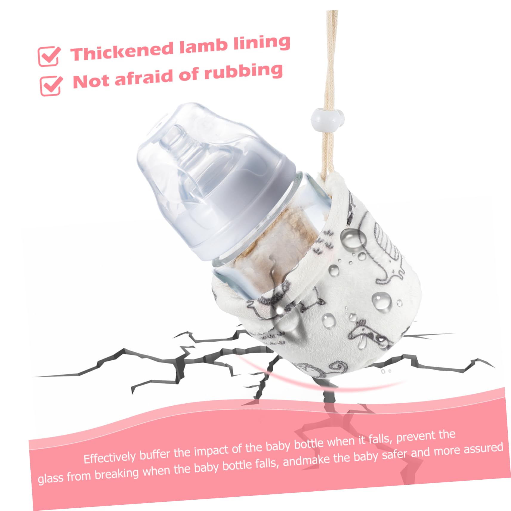 UPKOCH 5stücke Niedlicher Milchflaschen-Schutz Waschbarer Anti-Drop Sleeve Für Babyflaschen Universelle Isolierabdeckung Für Neugeborene Praktisches Zubehör