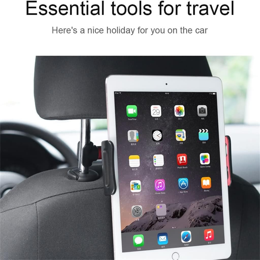 Car Back Seat Phone Holder 360 Degree Rotate Stand Auto Headrest Bracket Support for Tablet PC Car Accessories(D)