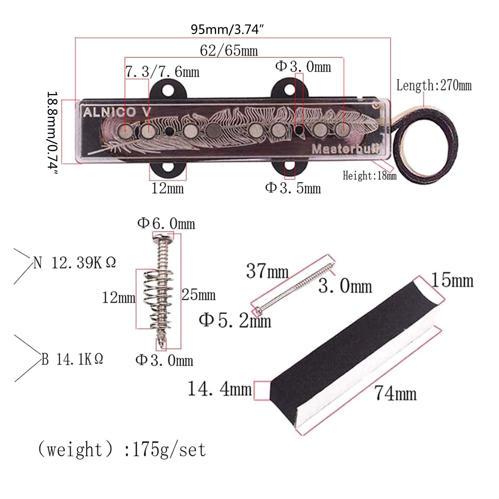 はーちん Bacchus バランサー配線改造 アルニコ5ピックアップ交換 中国