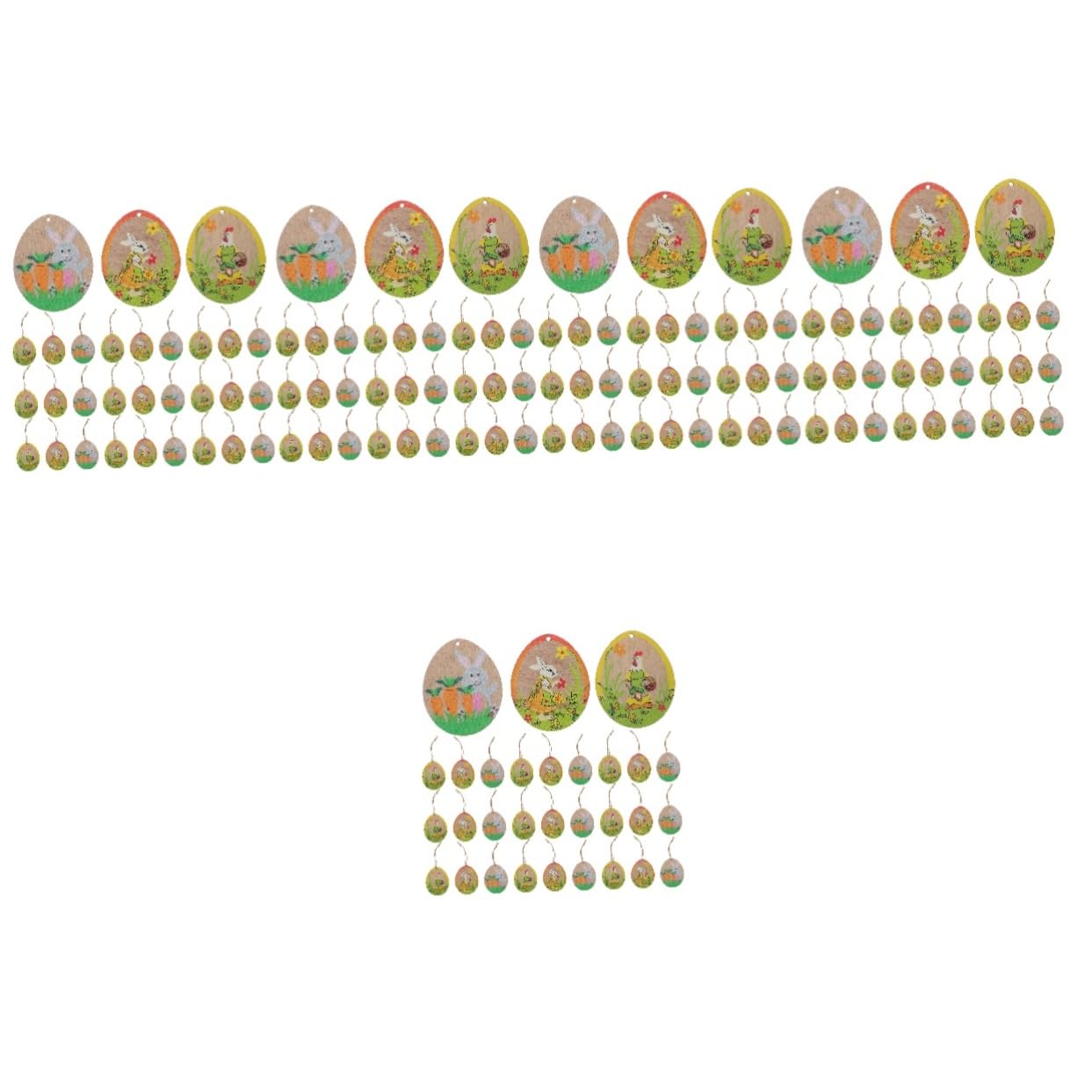 Alipis 150stücke Osterdeko Teiliges Hängende Eier Ornamente Aus Bunte Ostereier Für Festliche Dekorationen Für Ostern Zuhause Und Partys
