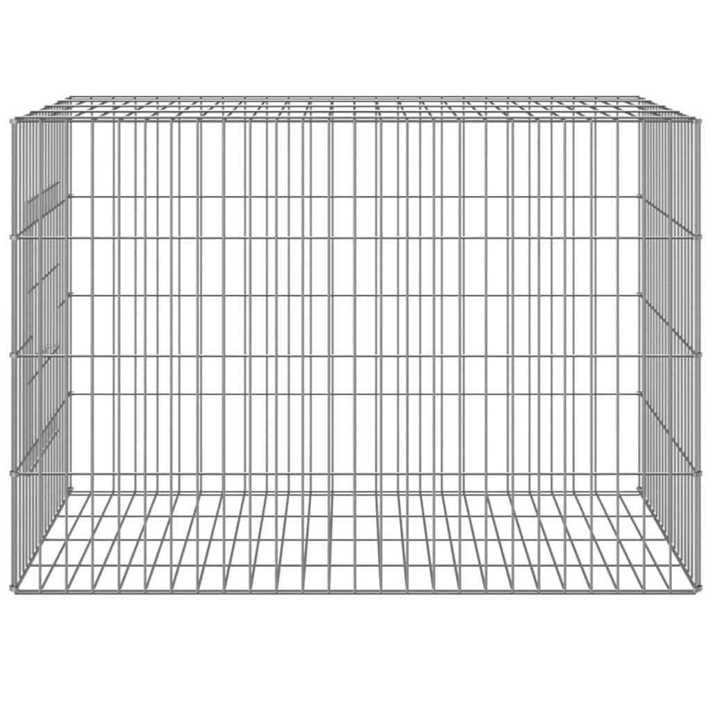 vidaXL Gabbia per conigli per interni ed esterni, per piccoli animali, recinto per conigli, recinto per animali domestici, con porta, 78 x 54 x 54 cm, ferro zincato