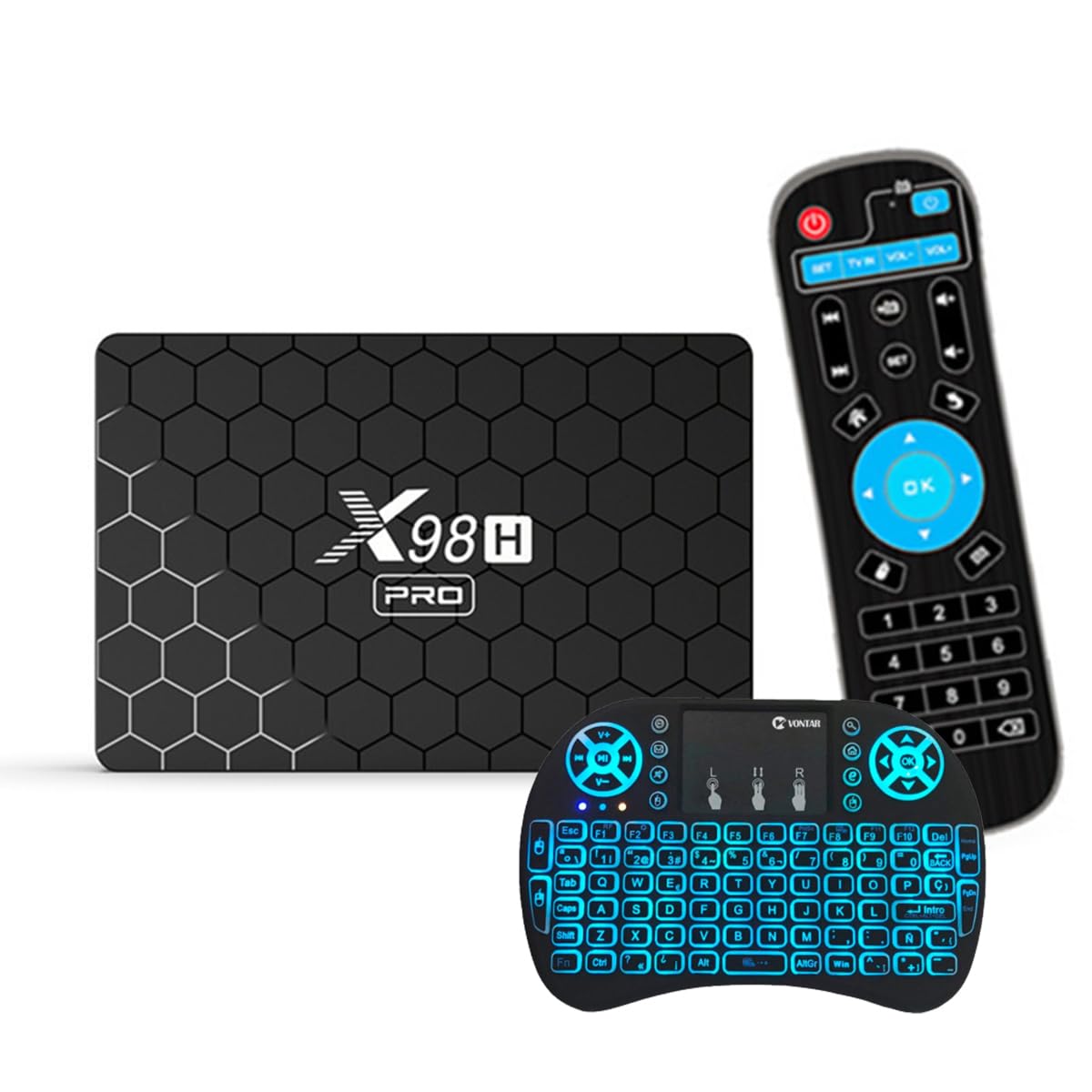 Android TV Box 12.0, X98h Pro X98h Pro RK3528 Quad Core 64 Bits, Prend en Charge Le Wi-FI Double Bande 6 Et Le Bluetooth 5.0 4K/6K/8K Ultra HD Smart TV Box,4gb+32gb