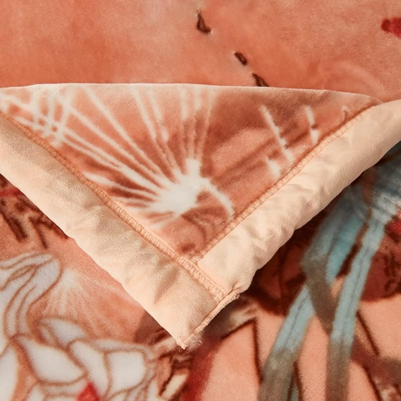 Miniatura 5 de LGYKUMEG Manta coreana gruesa de visón, tamaño King, 9 libras pesada, 79 x 91 pulgadas, sedosa suave y cálida, manta de 2 capas Raschel para otoño,