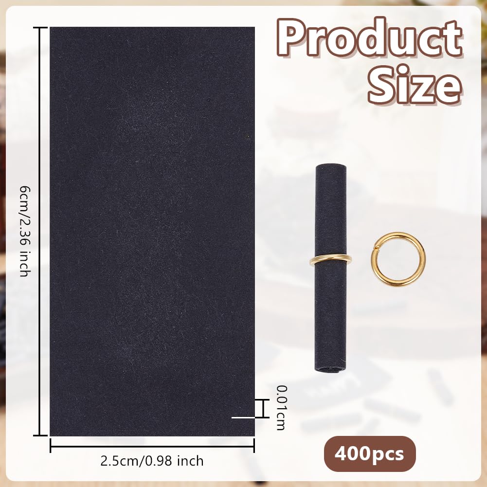 OLYCRAFT 400pz Mini Rotoli di Carta per Auguri Fortunati Da 60x25mm Carta per Scrivere In Occasione di Anniversari con Minuscole Pergamene per Decorazioni di Compleanni Feste di natalizie