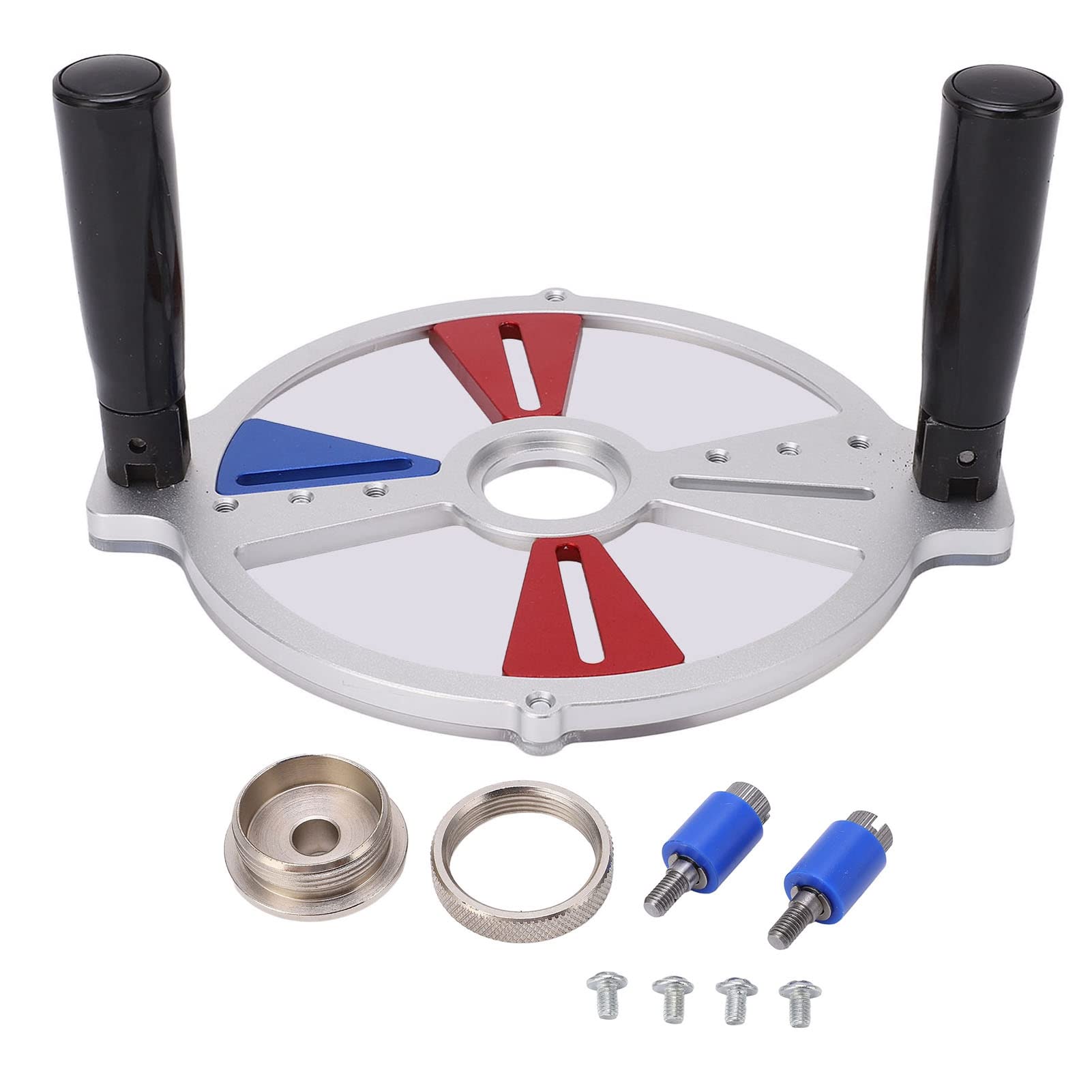 Soporte para máquina de rebajado en carpintería, soporte guía de taladrado multifuncional, soporte de posicionamiento con ranura en aleación de aluminio, provisto de pasadores de