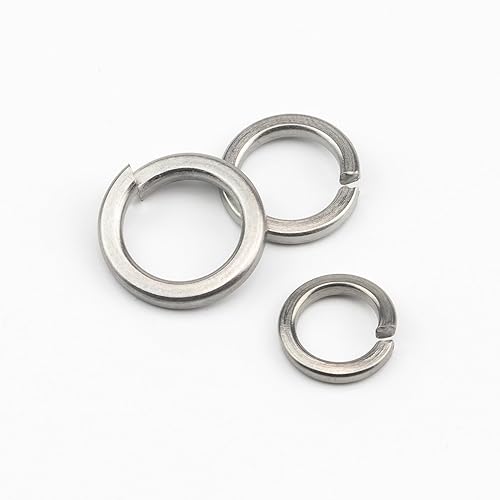 Miniatura 4 de Juego surtido de arandelas de bloqueo de resorte de acero inoxidable 304, 600 piezas, 9 tamaños - M2 M2.5 M3 M4 M5 M6 M8 M10 M12