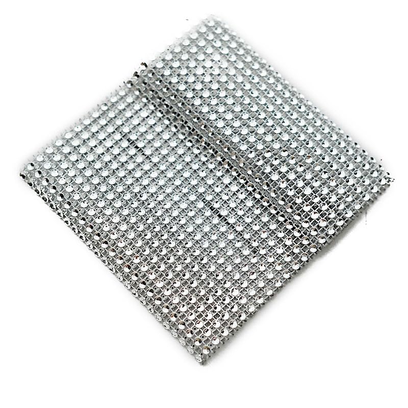 4 Silver Rhinestone Mesh Closure Strip Curtain Tie Backs Backdrop Drapery Bands Party Events Reception Home Decorations